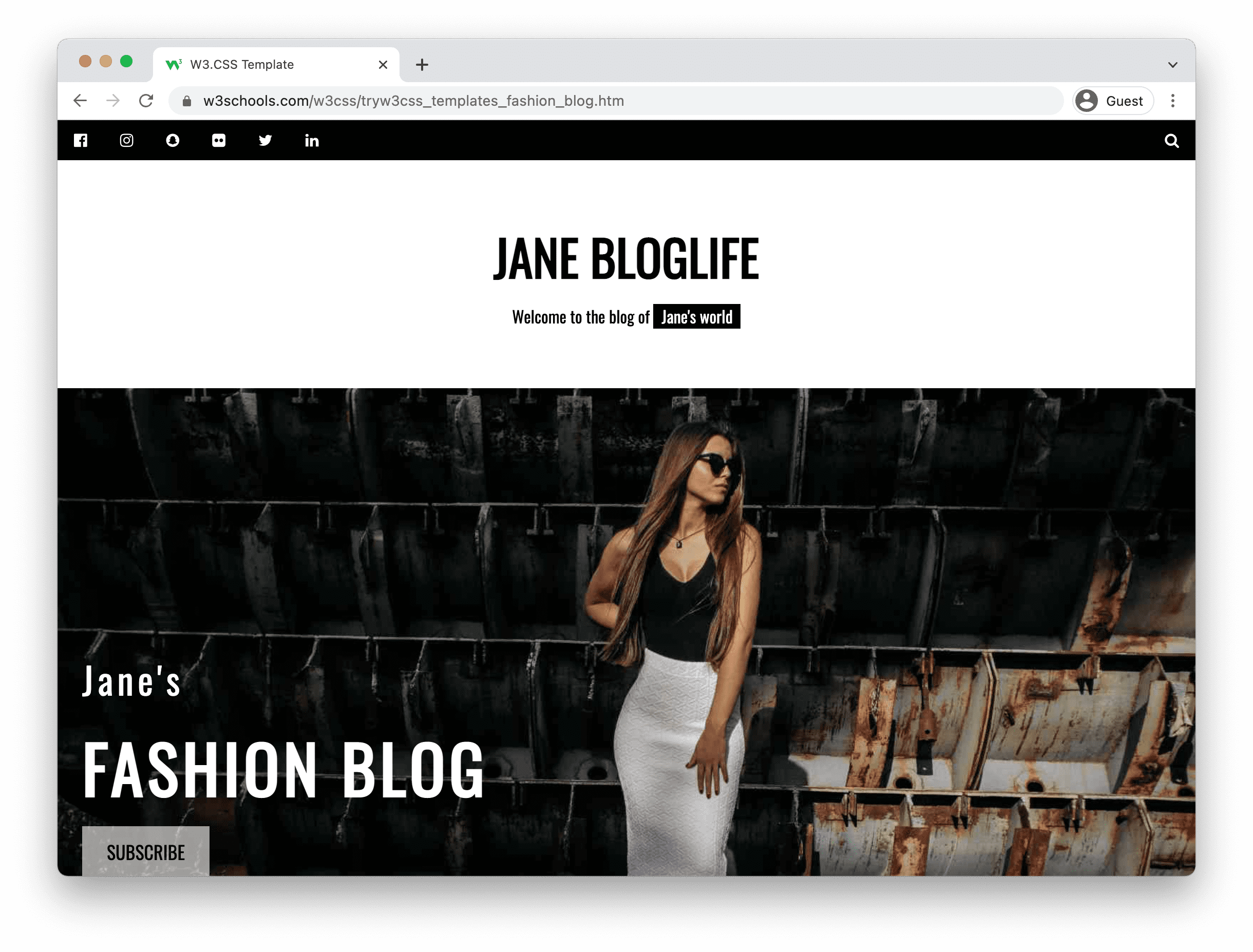 Fashion Blog Template